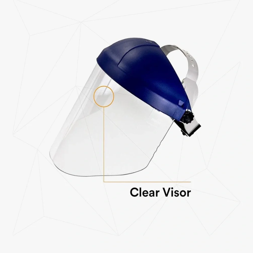3M H8A Ratchet Headgear and Visor Combination Clear Faceshield